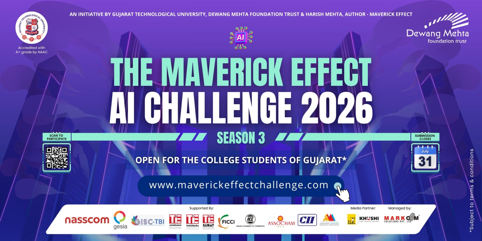 Maverick Effect AI Challenge 2026 – Season 3 Event Flyer
